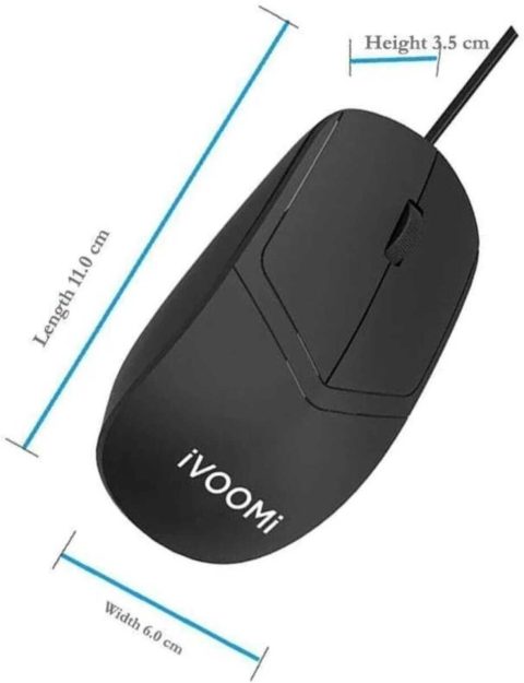 Ivoomi Bold Wired Mouse Iv-m04 |1000 Dpi | Latest Optical Sensor