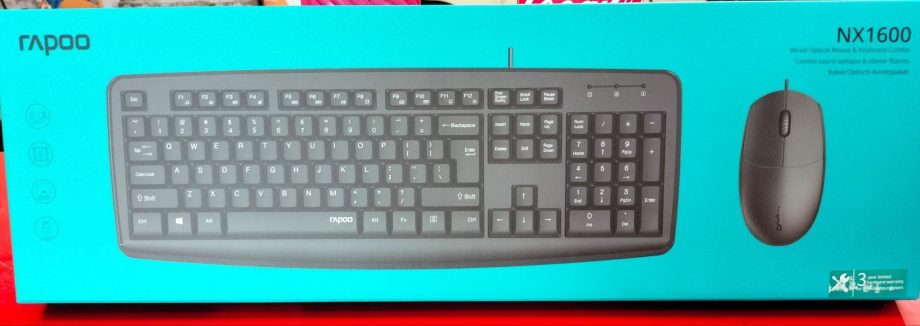 Rapoo Nx1600 Kb/mouse Combo